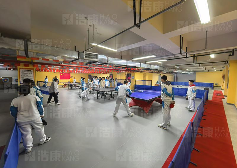 陕西西安高新二中乒乓球室